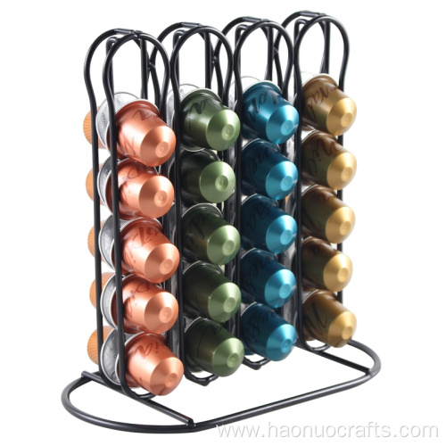 Iron art coffee capsule display rack